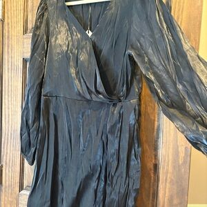 Ava & Viv Shimmering Black Dress